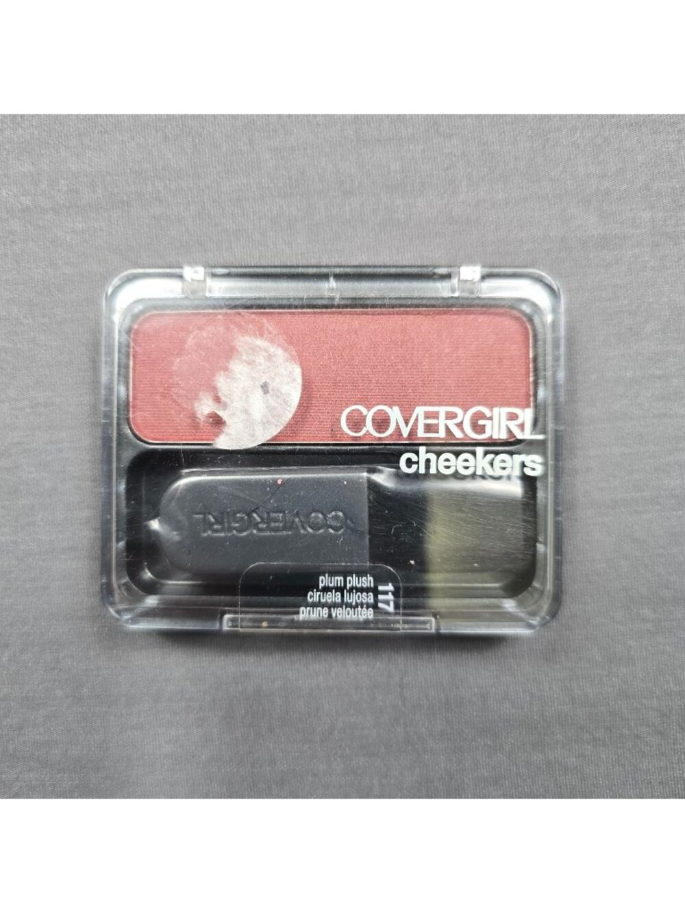 CoverGirl Cheekers Blush 117 Plum Plush Makeup Compact 3g with Brush Included